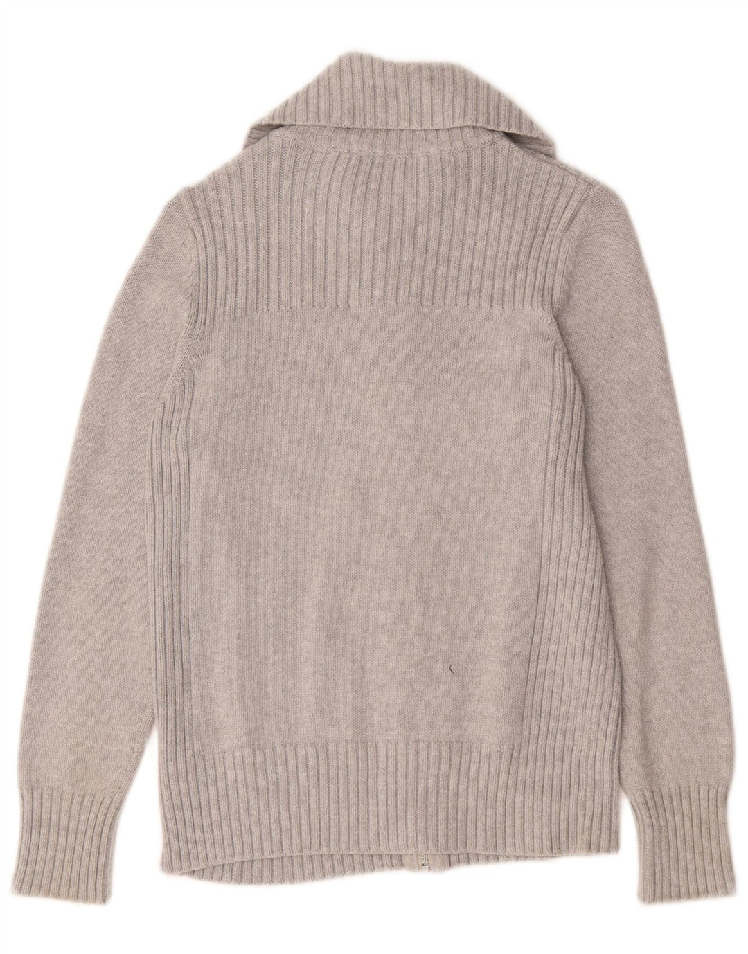 Maglione cardigan da donna Marks & Spencer UK 14 grande cotone grigio