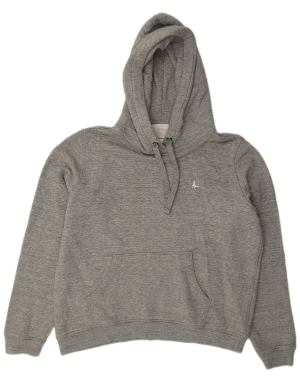 Женский джемпер с капюшоном Jack Wills UK 16, большой серый хлопок в крапинку