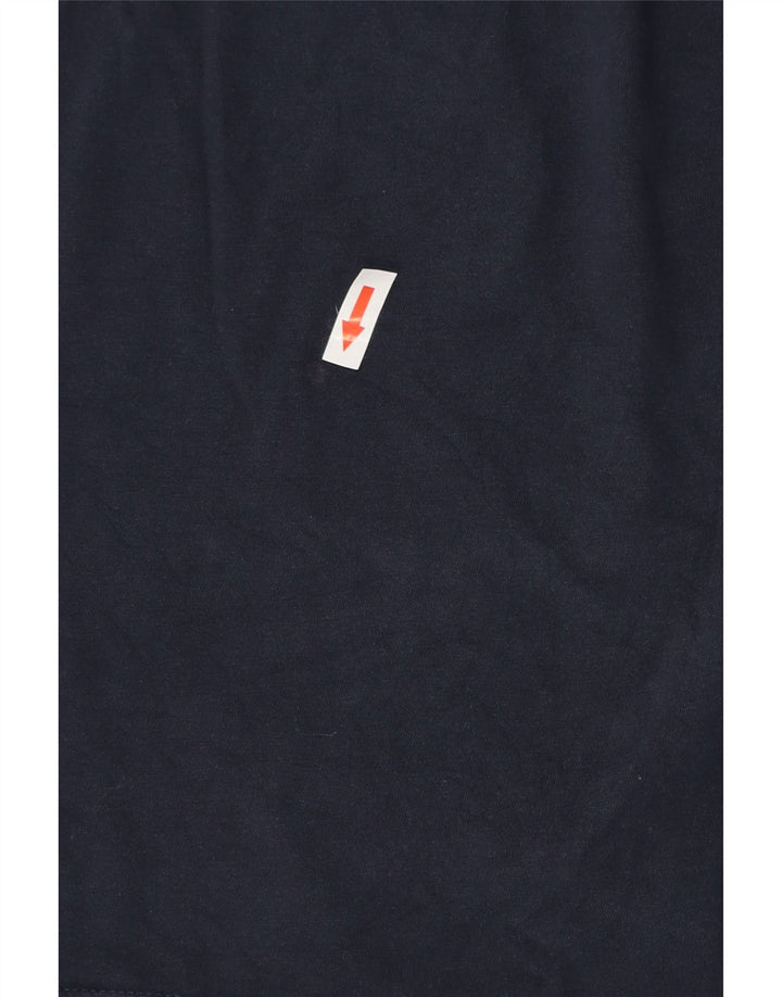 Jack & Jones Herre Regular Fit grafisk T-shirt top mellem marineblå bomuld