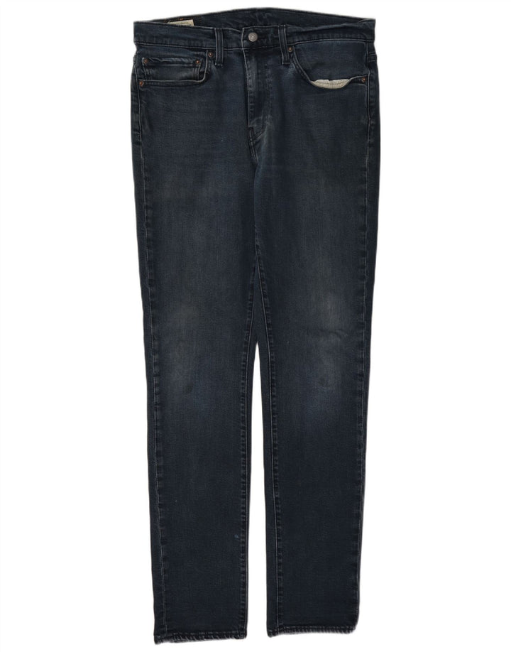 Jeans slim da uomo Levi's W34 L34 cotone blu navy