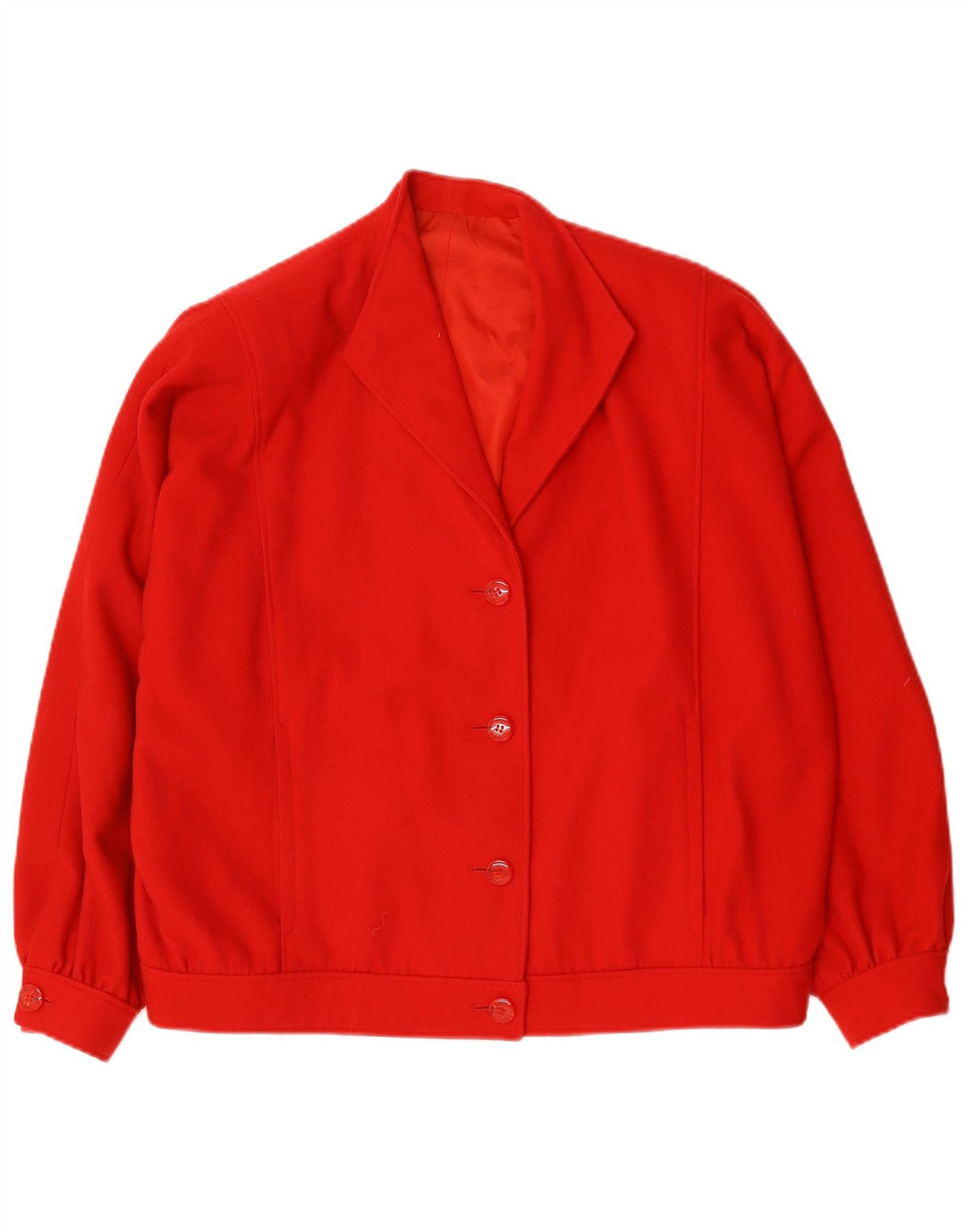 Vintage Womens Oversized Bomber Jacket UK 20 2XL Red