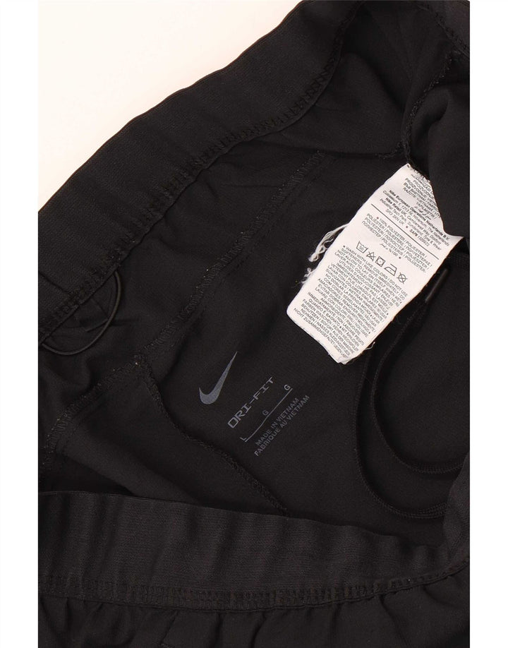 Nike Mens Dri Fit Tracksuit Trousers Joggers Large  Black Polyester