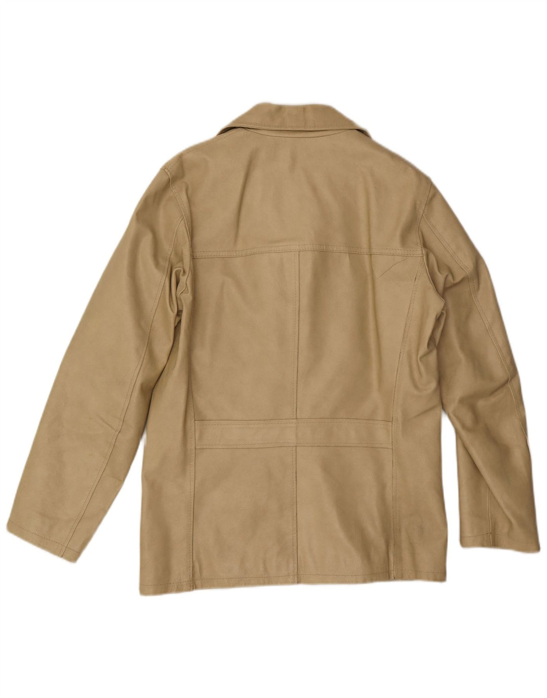 Sasch Herre Læderjakke UK 38 Medium Beige Læder