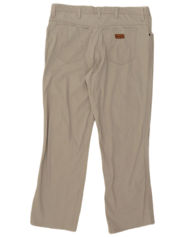 Wrangler Mens Texas Stretch Straight alkalmi nadrág W42 L28 szürke pamut