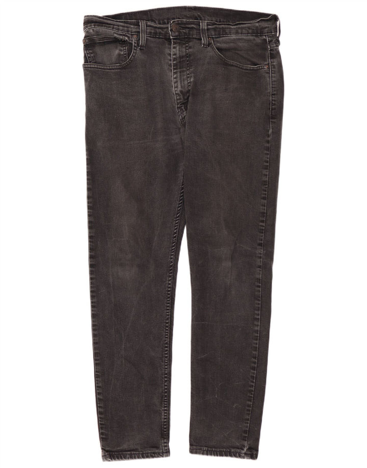 LEVI'S Mens Slim Tapered Jeans W34 L30 Grey Cotton