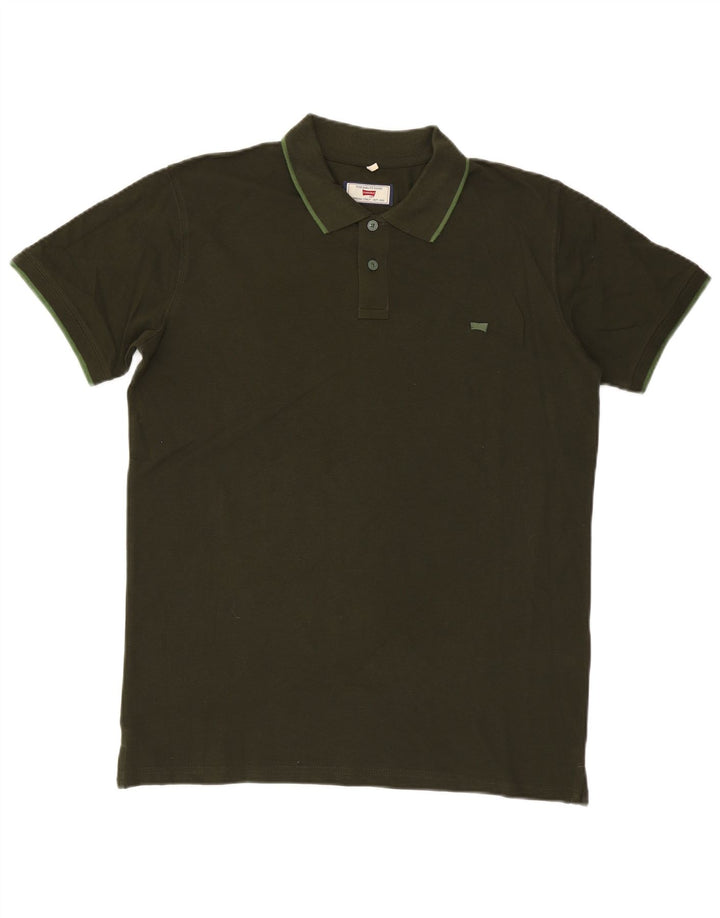 Carrera Mens Polo Shirt XL Khaki Cotton