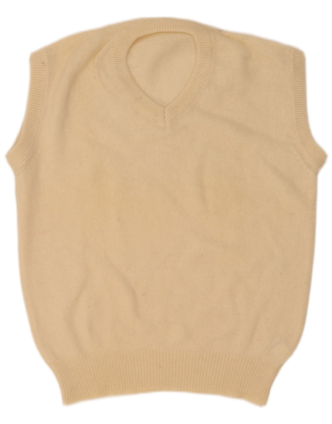 Vintage herrevest tanktop medium beige uld