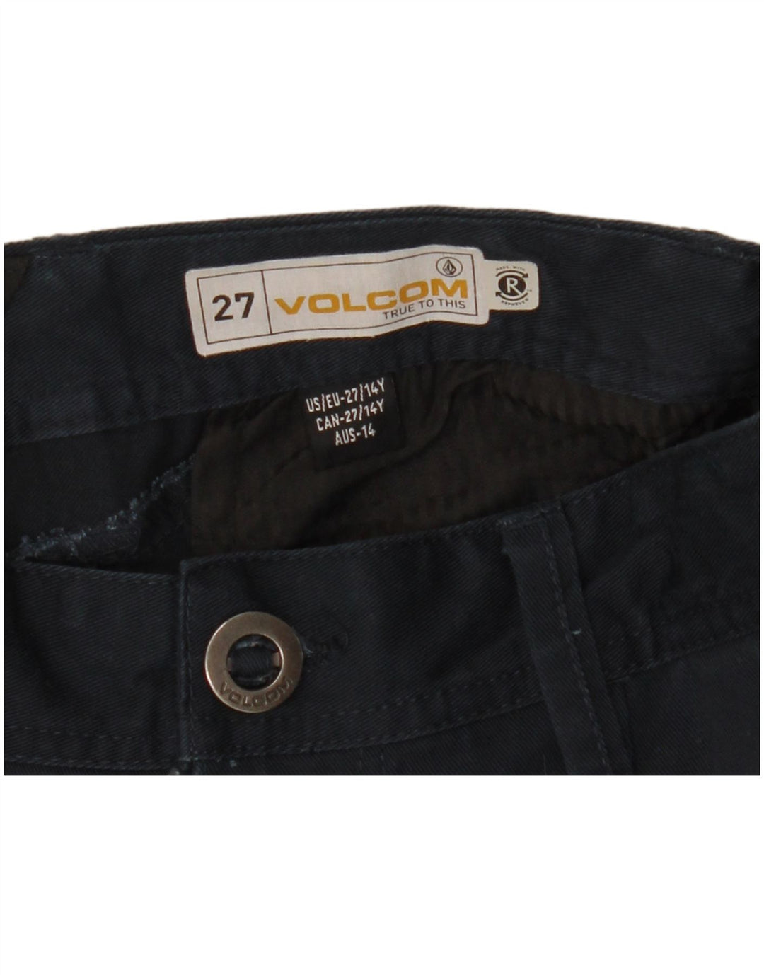 VOLCOM Chino-Shorts für Jungen, 13–14 Jahre, W27, Marineblau