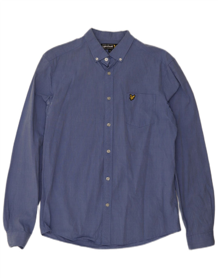 Lyle & Scott Chemise Homme Bleu Moyen Coton