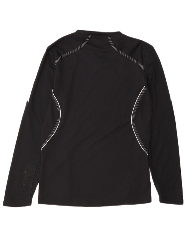 Adidas Womens Response Top Long Sleeve UK 12 Medium Black Polyester