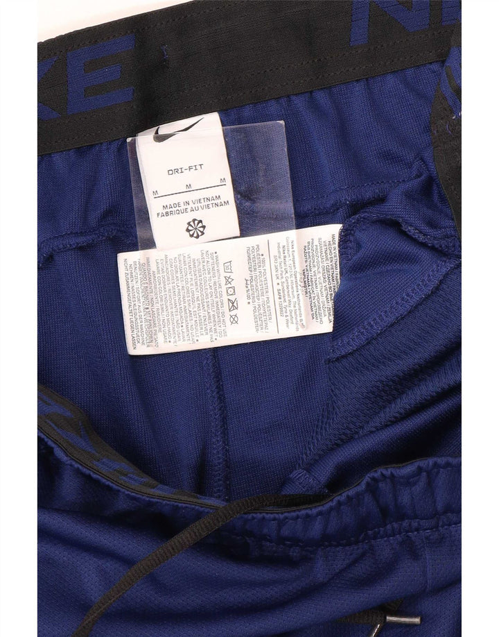 Nike Mens Dri Fit Sport Shorts Medium Navy Blue Colourblock Polyester