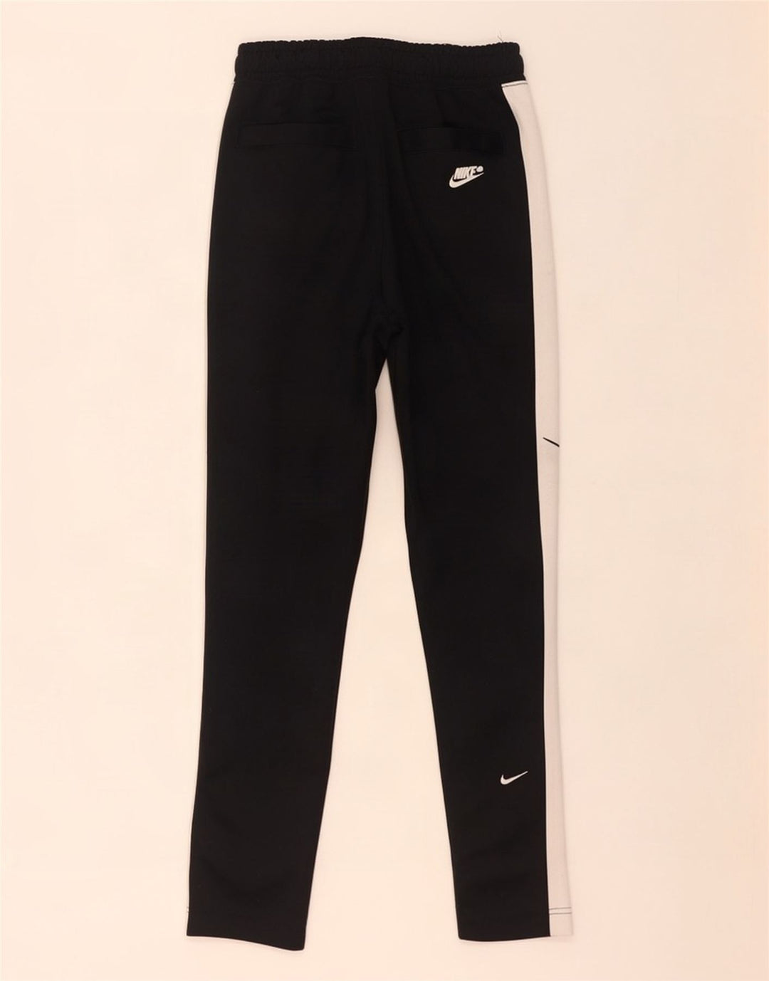 Pantaloni da tuta Nike Swoosh da uomo piccoli in poliestere color block nero