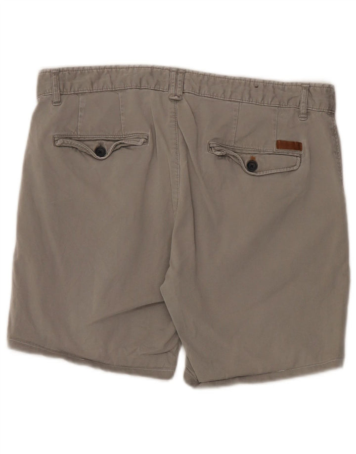 Zara Herre Chino Shorts EU 42 Large W32 Grå