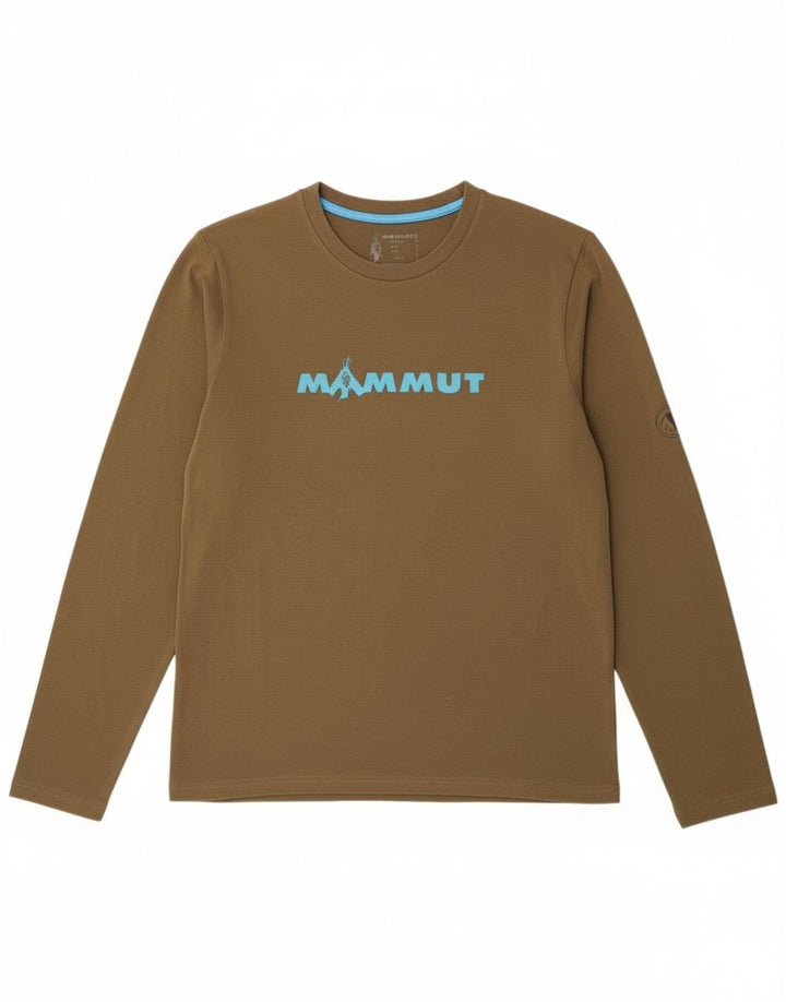 Mammut Mens Graphic Top Long Sleeve Medium Khaki Polyester