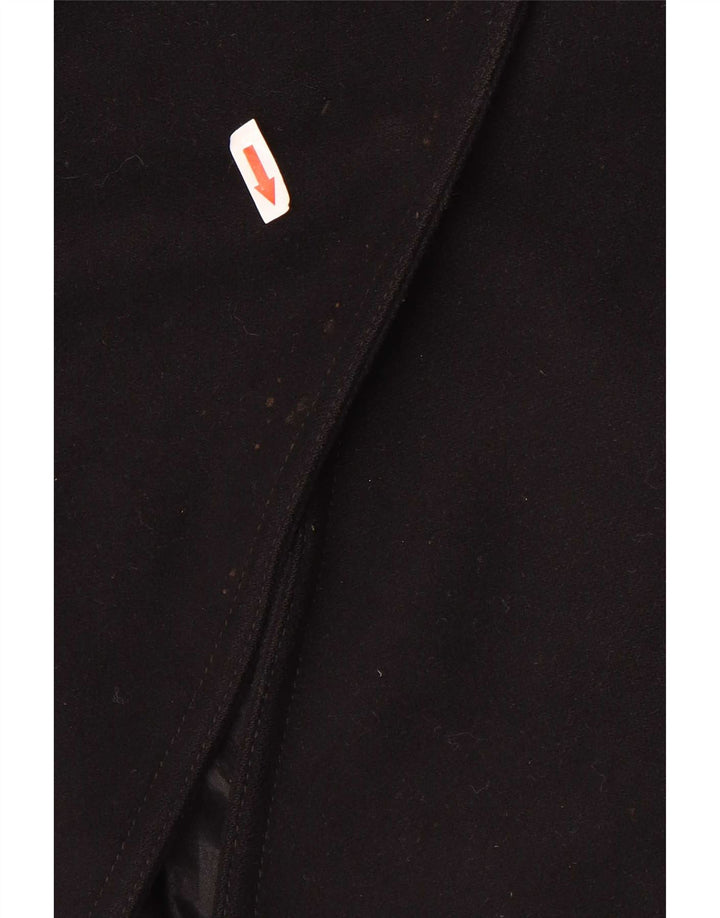 Cappotto da donna Benetton UK 14 lana nera media