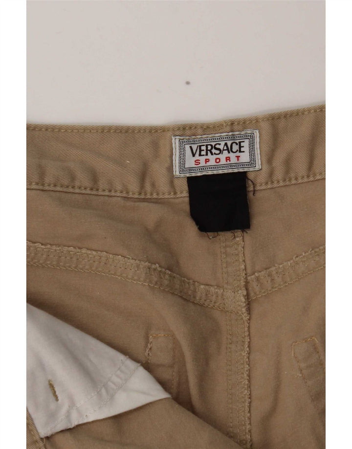 Versace Mens Straight Casual Trousers W31 L30 Beige