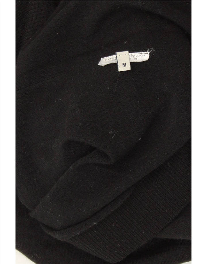 GUESS Womens Graphic Crew Neck Jumper Sweater UK 14 Medium Black Vintage Guess and Second-Hand Guess from Messina Hembry 