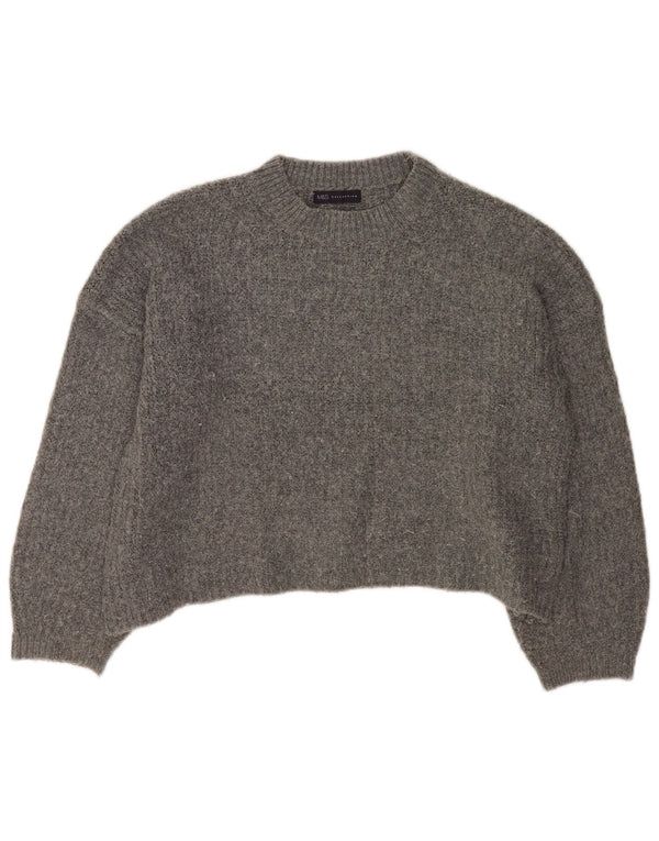 Marks & Spencer Pull surdimensionné à col rond pour femme UK 16 Large Gris