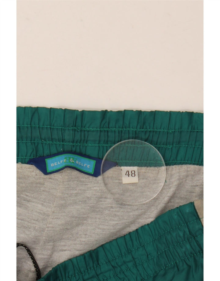Belfe & Belfe Mens Tracksuit Trousers Joggers IT 48 Medium Green