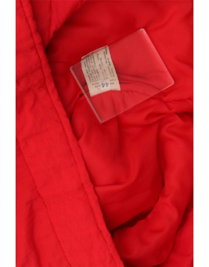 Jaqueta acolchoada masculina vintage UK 44 2XL poliamida vermelha