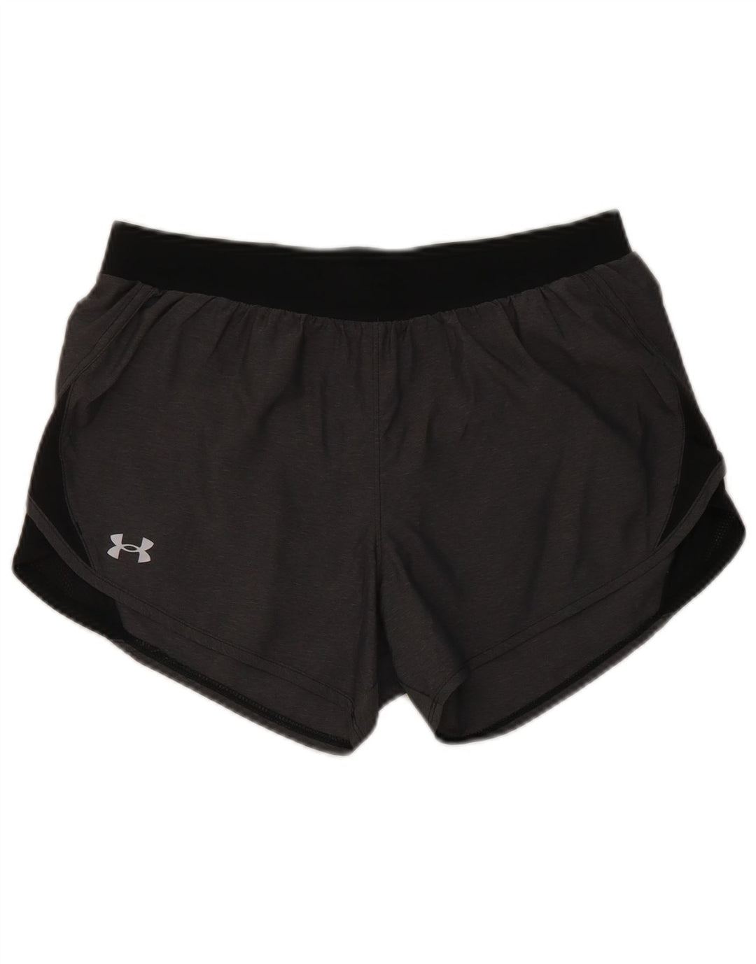 Under Armour Womens Heat Gear Sports Shorts UK 14 Medium Grey Polyester
