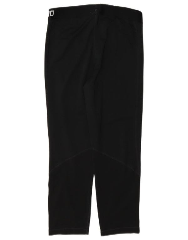 Nike Dame Dri Fit Grafiske Capri Leggings UK 12 Medium Sort