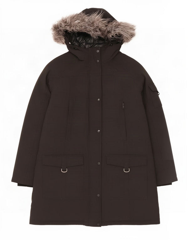The North Face Abrigo acolchado con capucha para mujer UK 40 XL Nylon negro