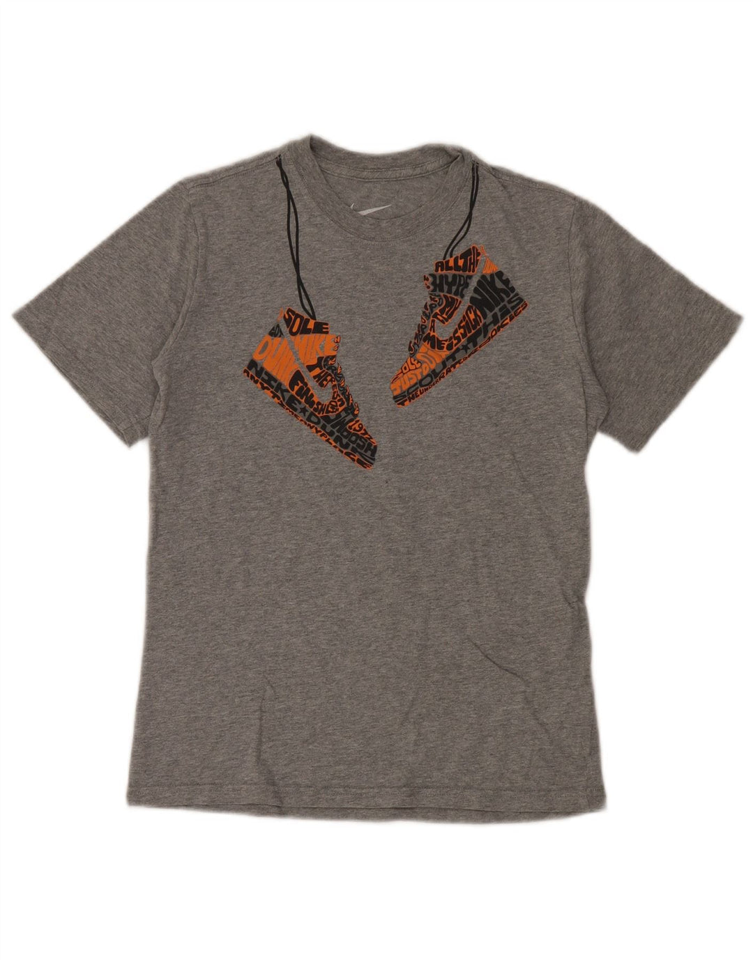 Nike Boys Graphic T-Shirt Top 10-11 Years Medium Grey Cotton