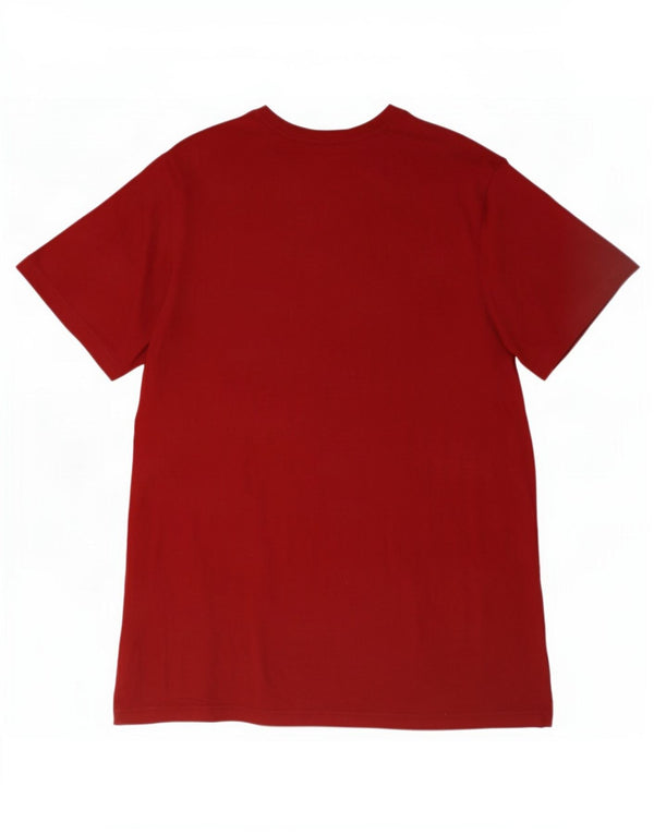 Adidas Mens Graphic T-Shirt Top XL Rouge Coton
