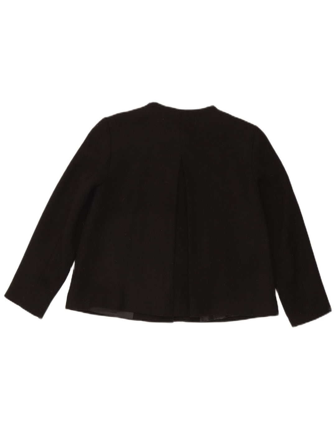 Zara Womens Crop 1-knap blazerjakke UK 6 XS Black Acetate