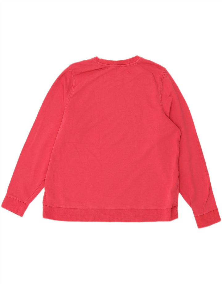 MARKS & SPENCER Womens Sweatshirt Jumper UK 18 XL Pink Cotton Vintage Marks & Spencer and Second-Hand Marks & Spencer from Messina Hembry 