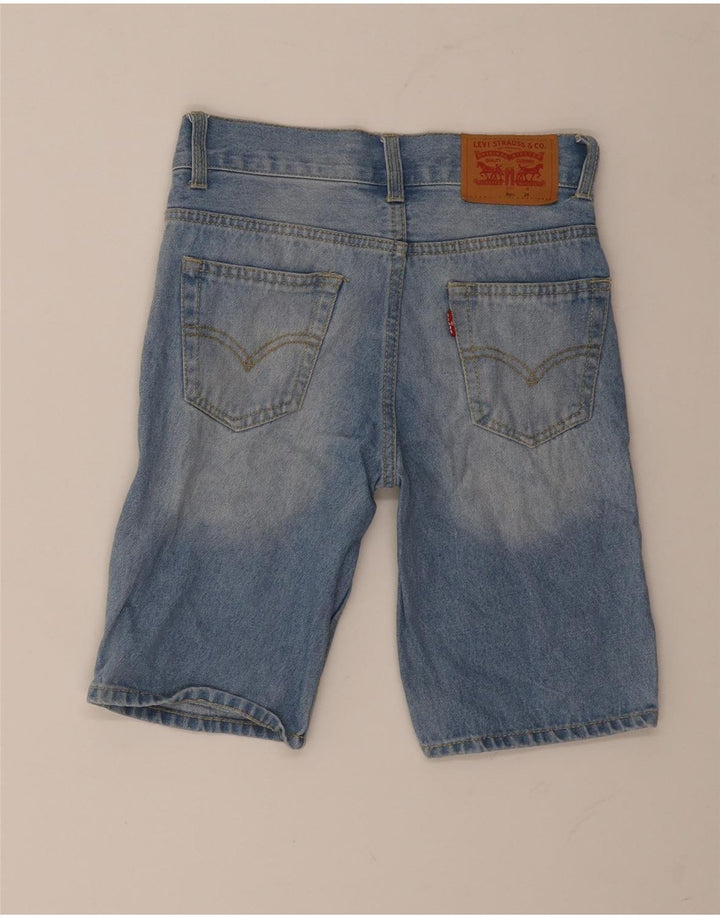 Levi's Boys 505 Regular Denim Shorts 7-8 Years W24 Blue Cotton