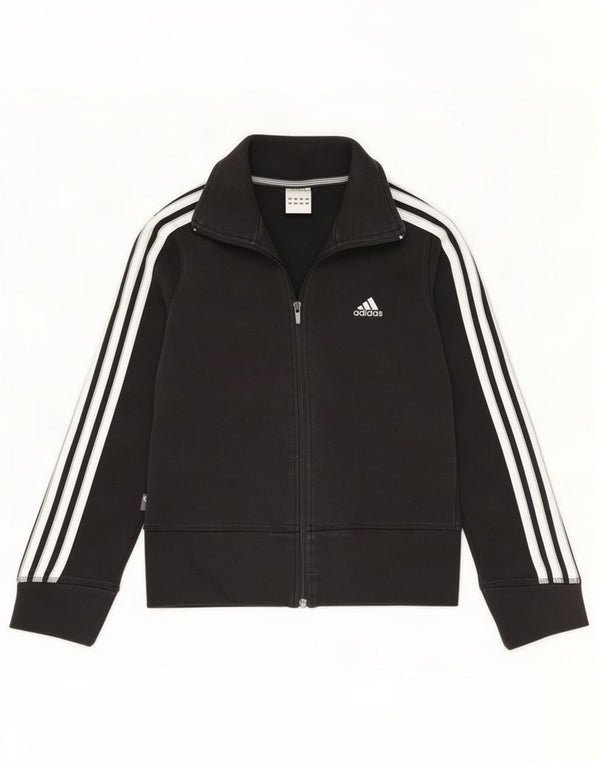 Adidas Veste de survêtement pour femme UK 10 Petit coton noir