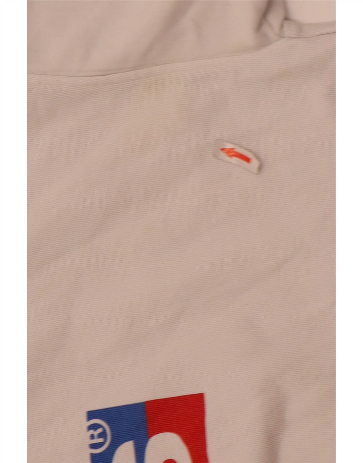 Levi's Womens Graphic Oversized Hoodie Jumper UK 14 Medium White Cotton