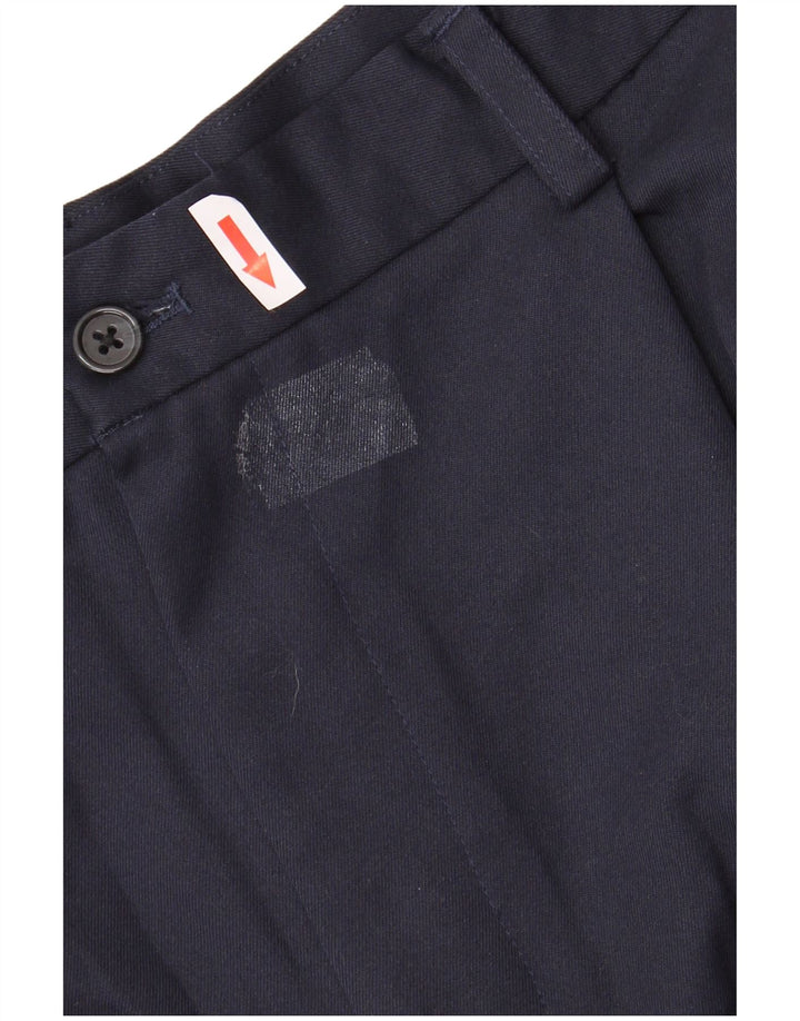 Izod Mens Pegged Chino Shorts W40 XL Navy Blue Polyester
