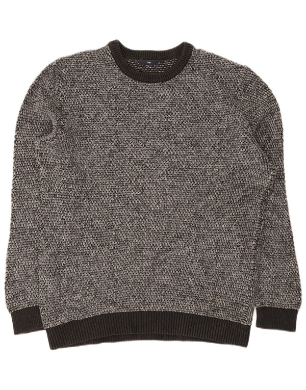 Gap Jersey De Cuello Redondo Para Hombre Jersey Pequeño Gris Moteado
