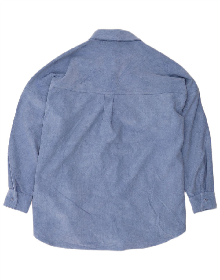 Zara Mens Oversized Shirt UK 6 XS Blue