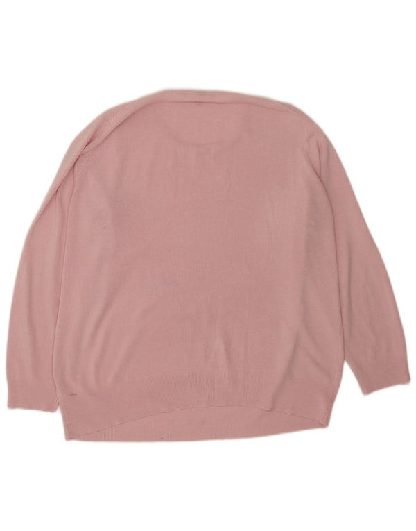 Marks & Spencer Dame sweater med rund hals DK 18 XL Pink