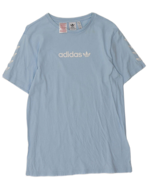Adidas Jungen Graphic T-Shirt Top 15–16 Jahre, blaue Baumwolle