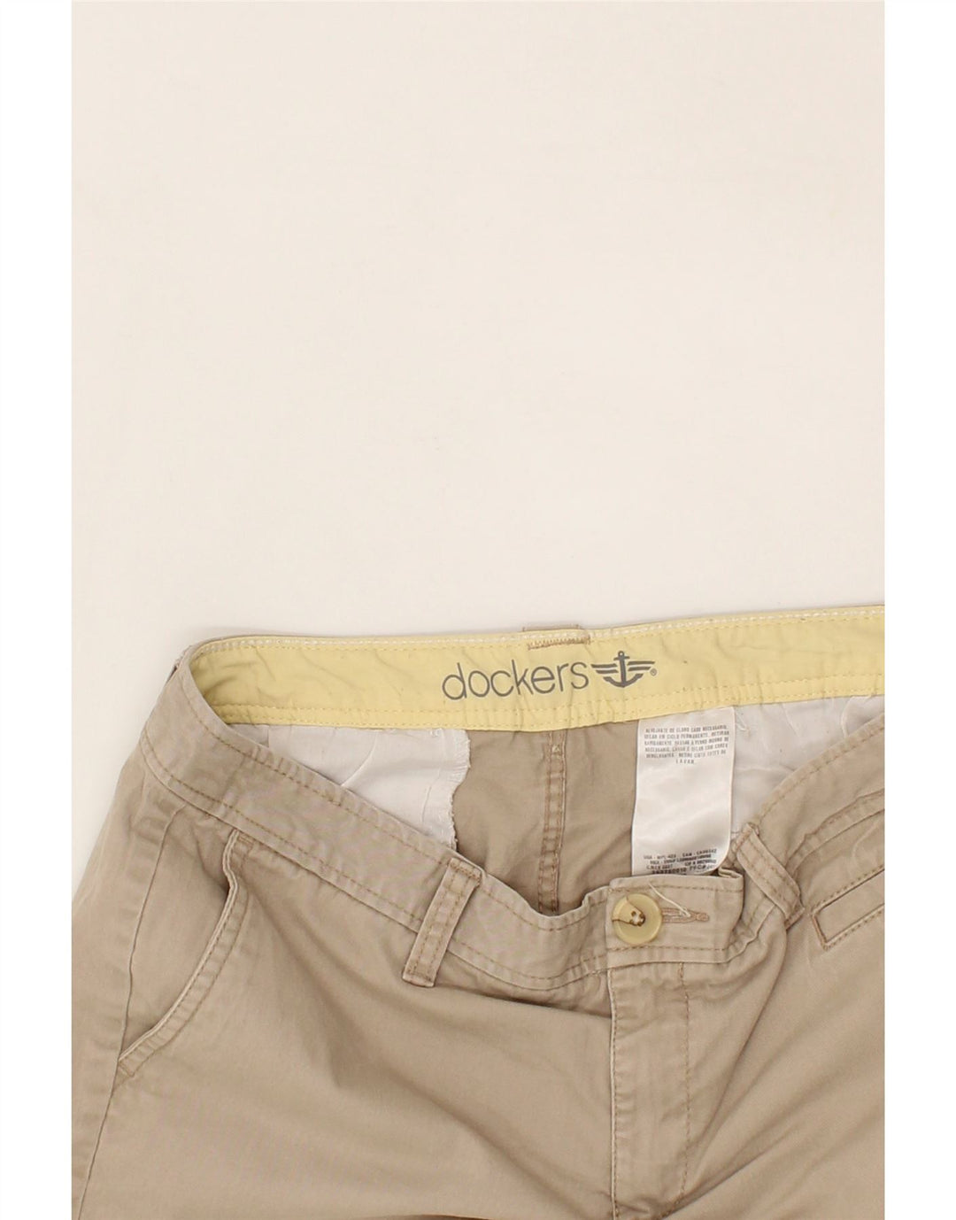 DOCKERS Womens Chino Shorts W30 Medium Beige Vintage Dockers and Second-Hand Dockers from Messina Hembry 