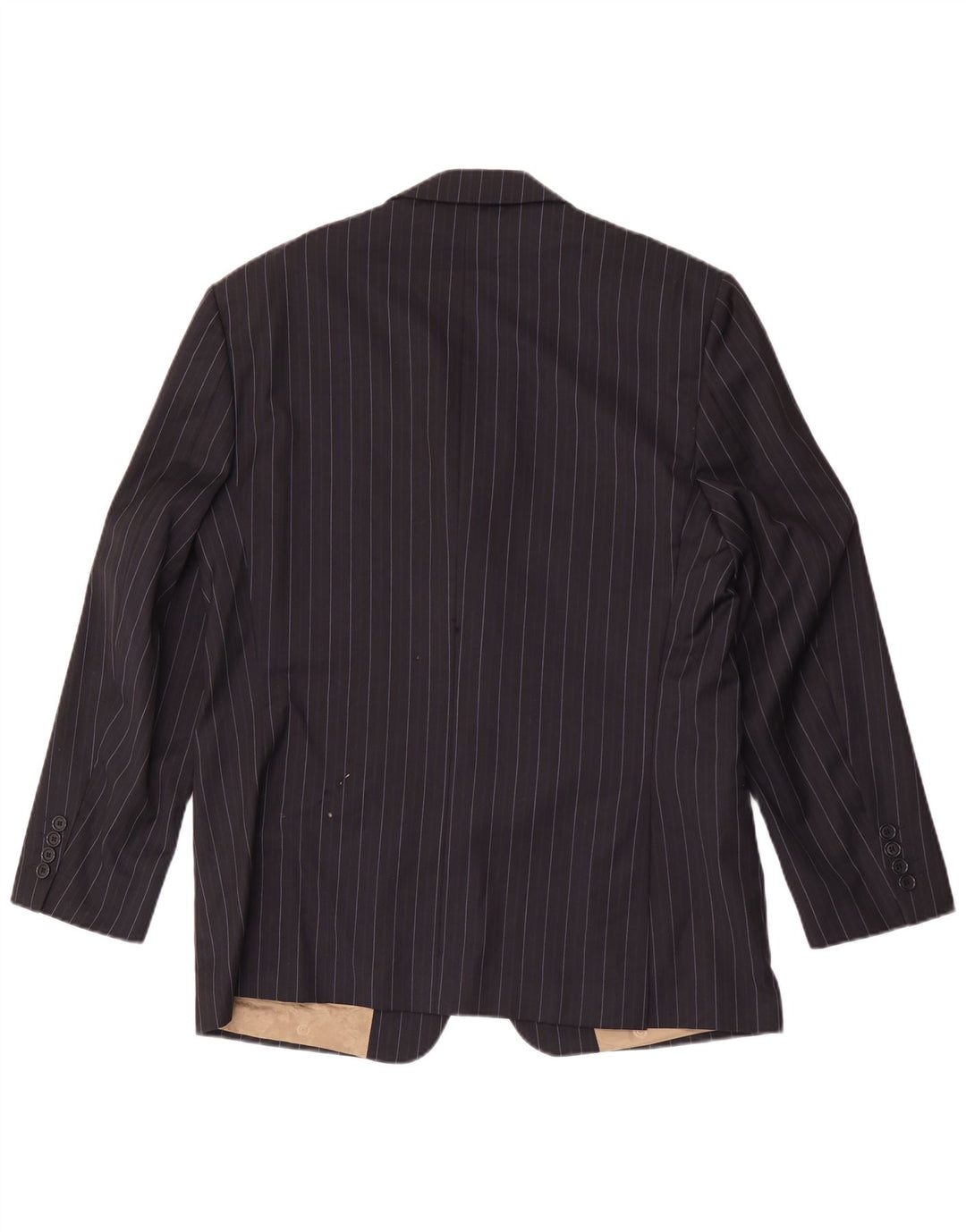 Giacca blazer a 3 bottoni da uomo Marks & Spencer UK 40 medio blu navy a righe