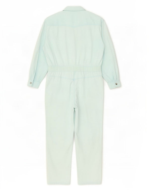 Vintage Womens Long Sleeve Oversized Jumpsuit EU 38 Medium Blue