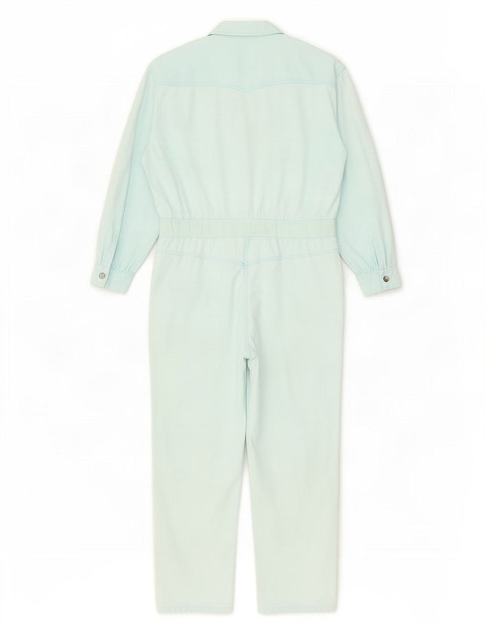 Vintage Womens Long Sleeve Oversized Jumpsuit EU 38 Medium Blue