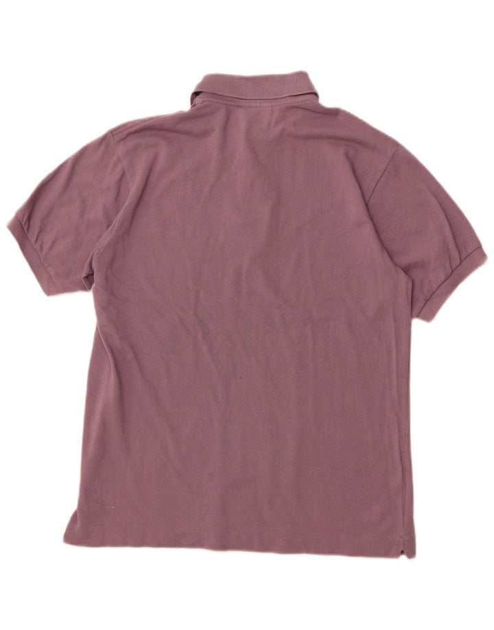 LACOSTE Mens Polo Shirt Size 3 Small Purple Cotton
