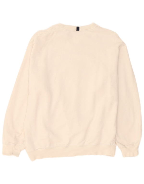 Kappa Herre Grafisk Sweatshirt Jumper XL Hvid Bomuld