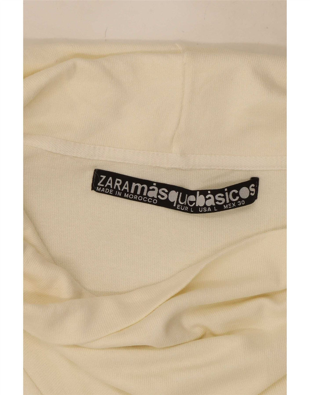 Zara Vestido recto para mujer UK 44 Grande Blanco roto