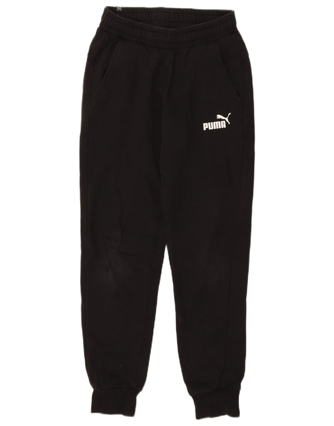 Puma Mens Tracksuit Trousers Joggers Small  Black Cotton