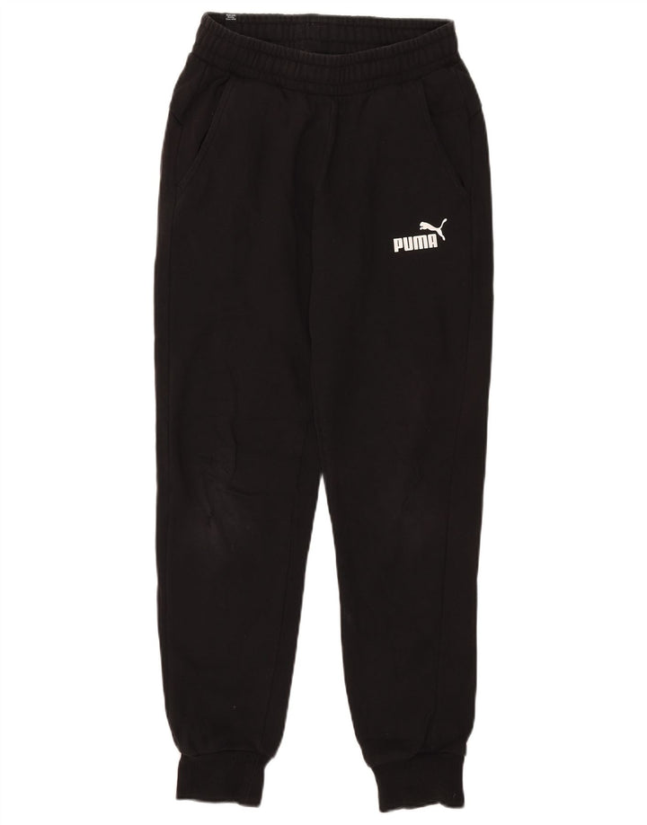 Puma Mens Tracksuit Trousers Joggers Small  Black Cotton