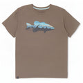 T-shirt grafica da uomo Weird Fish Top 3XL cotone grigio