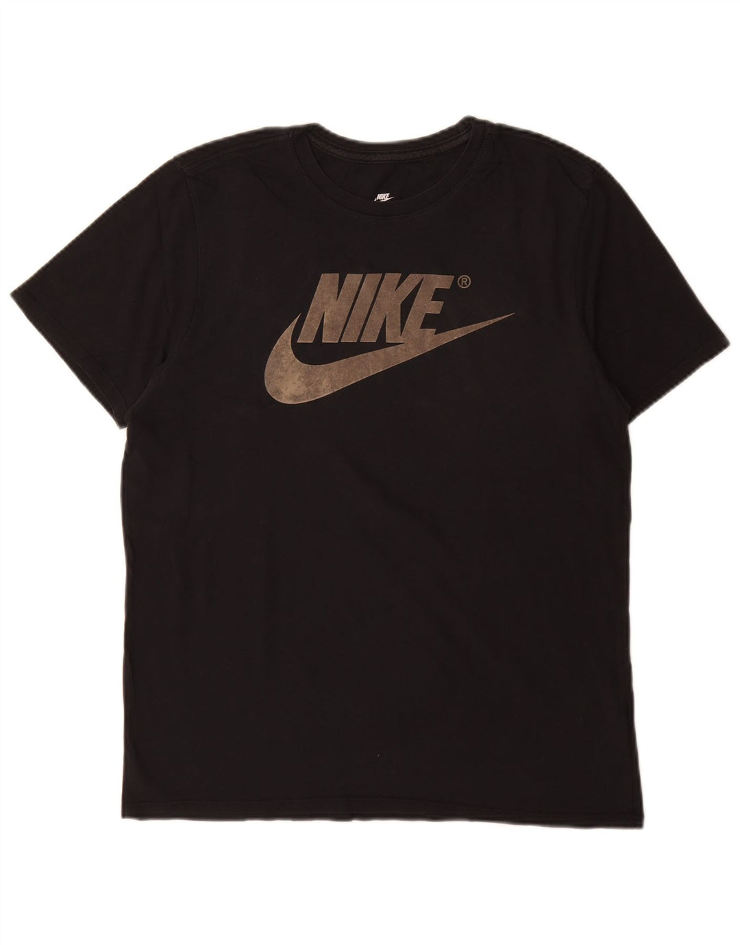 Nike Herre Athletic Cut Grafisk T-shirt Top Medium Sort Bomuld